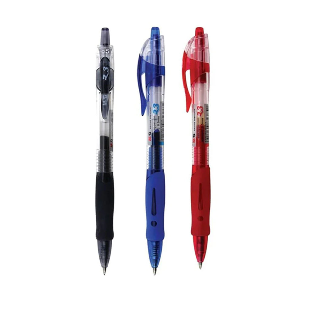 M&G R3 0.5mm Retractable Gel Pen - Blue