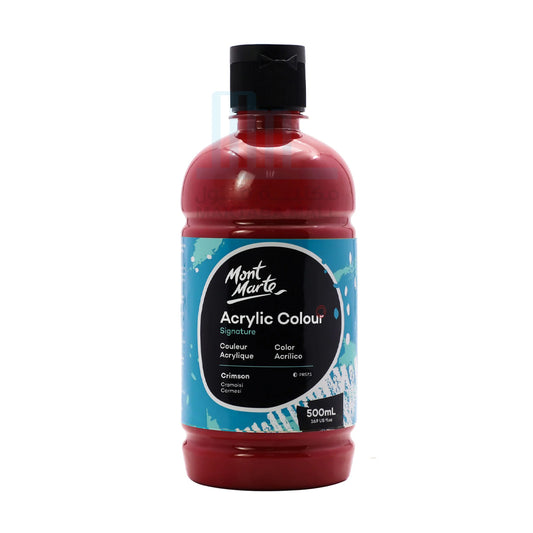 Mont Marte Acrylic Colour Signature 500ml (16.9 US fl.oz) - Crimson
