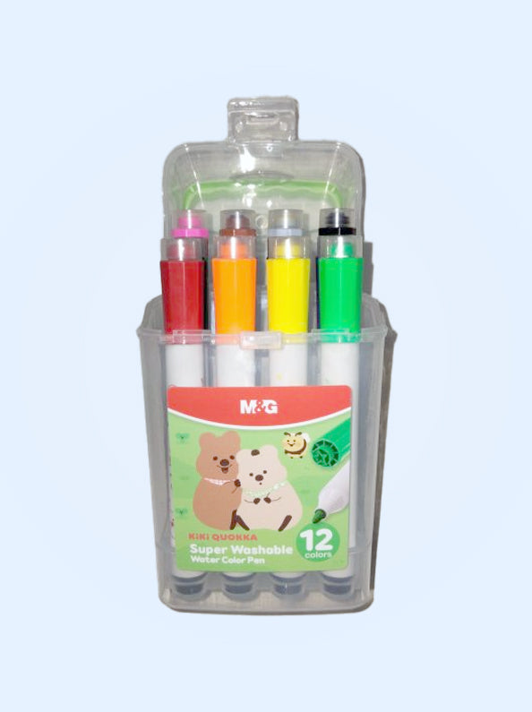 M&G KiKi Quokka Watercolor Pens - 12 Colors
