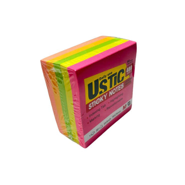 Neon Sticky Notes 3'x3' 400 Sheets 5 Colors YS-494