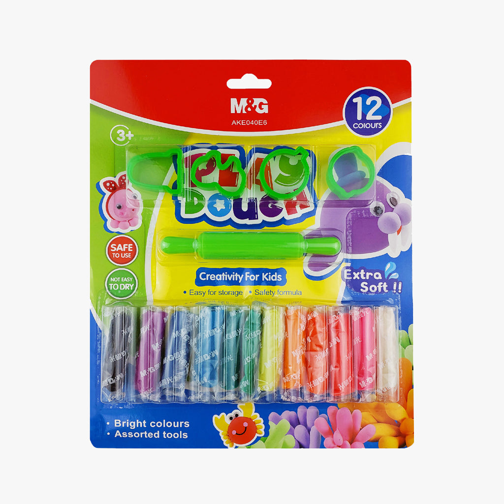 M&G Play Dough Blistering Modeling Clay - 12 Color Set