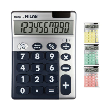 Calculator 10 digits Silver Milan