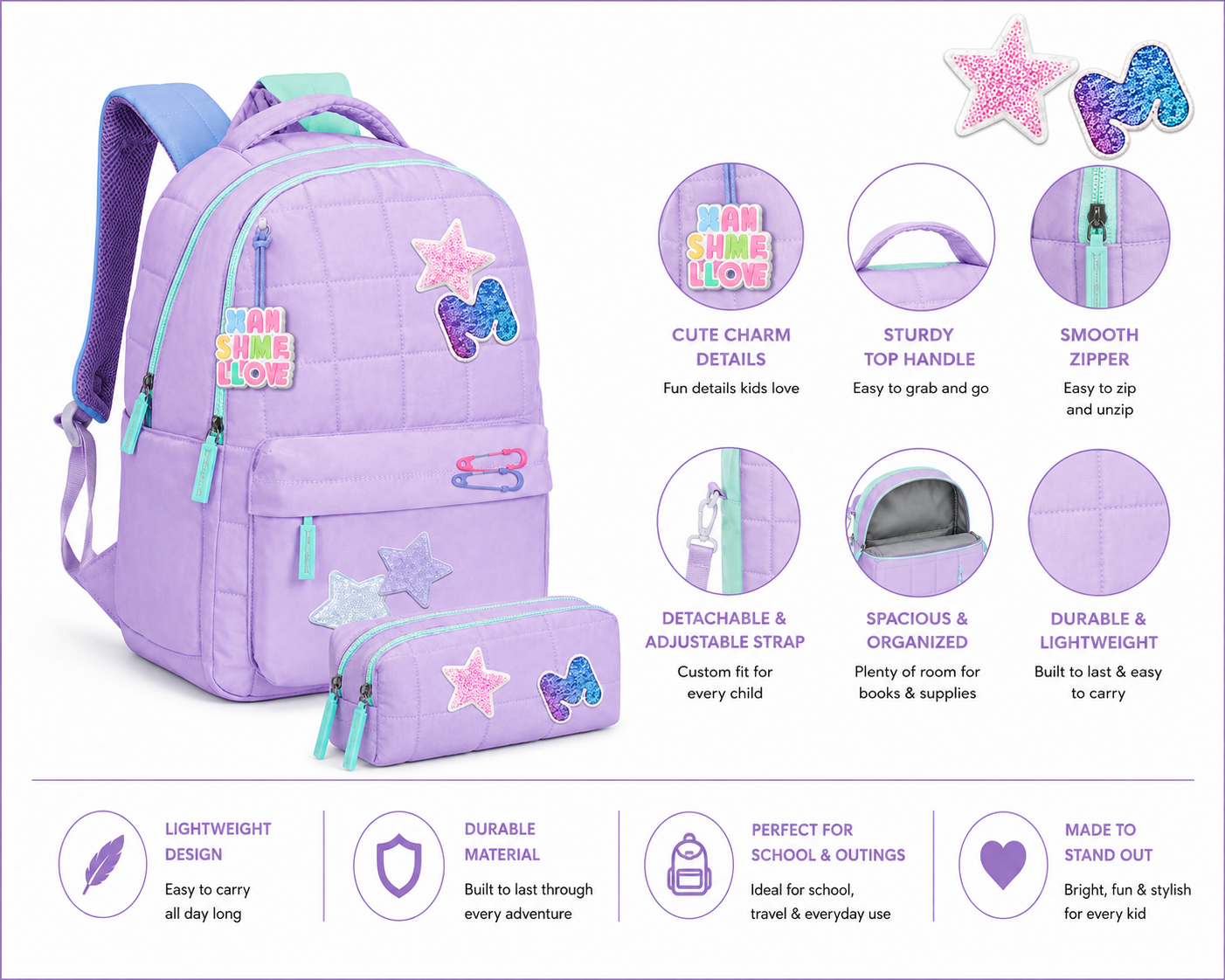 Mochila/Backpack W/P Marshmallow DREAMY 65517