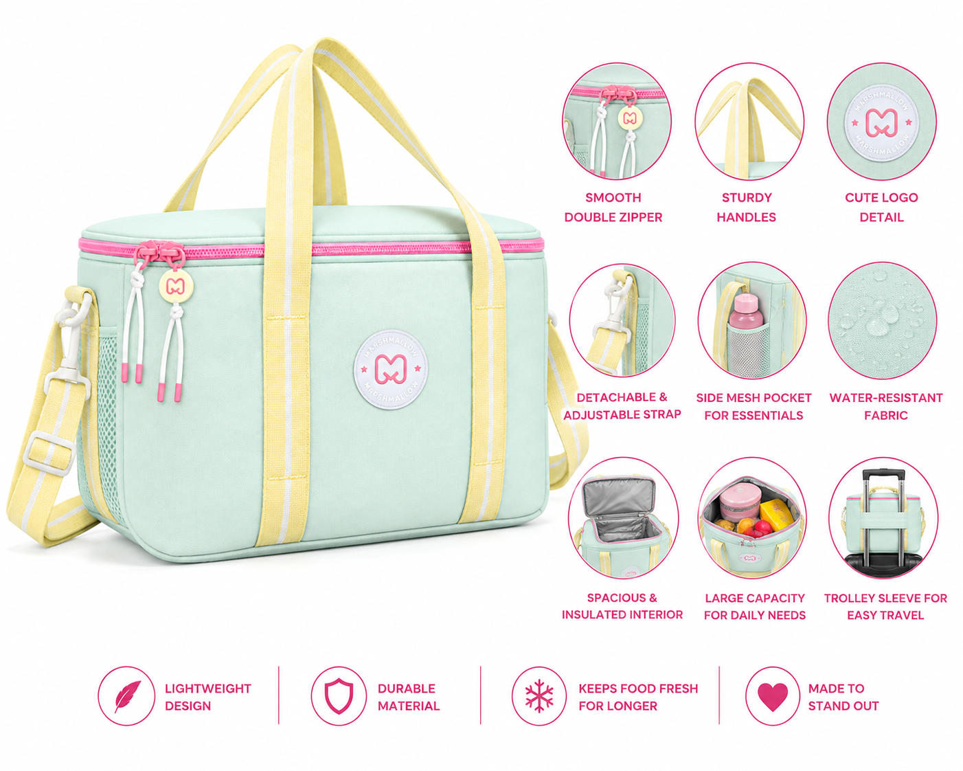 Lunch Bag Marshmallow PISTACHIO 66003