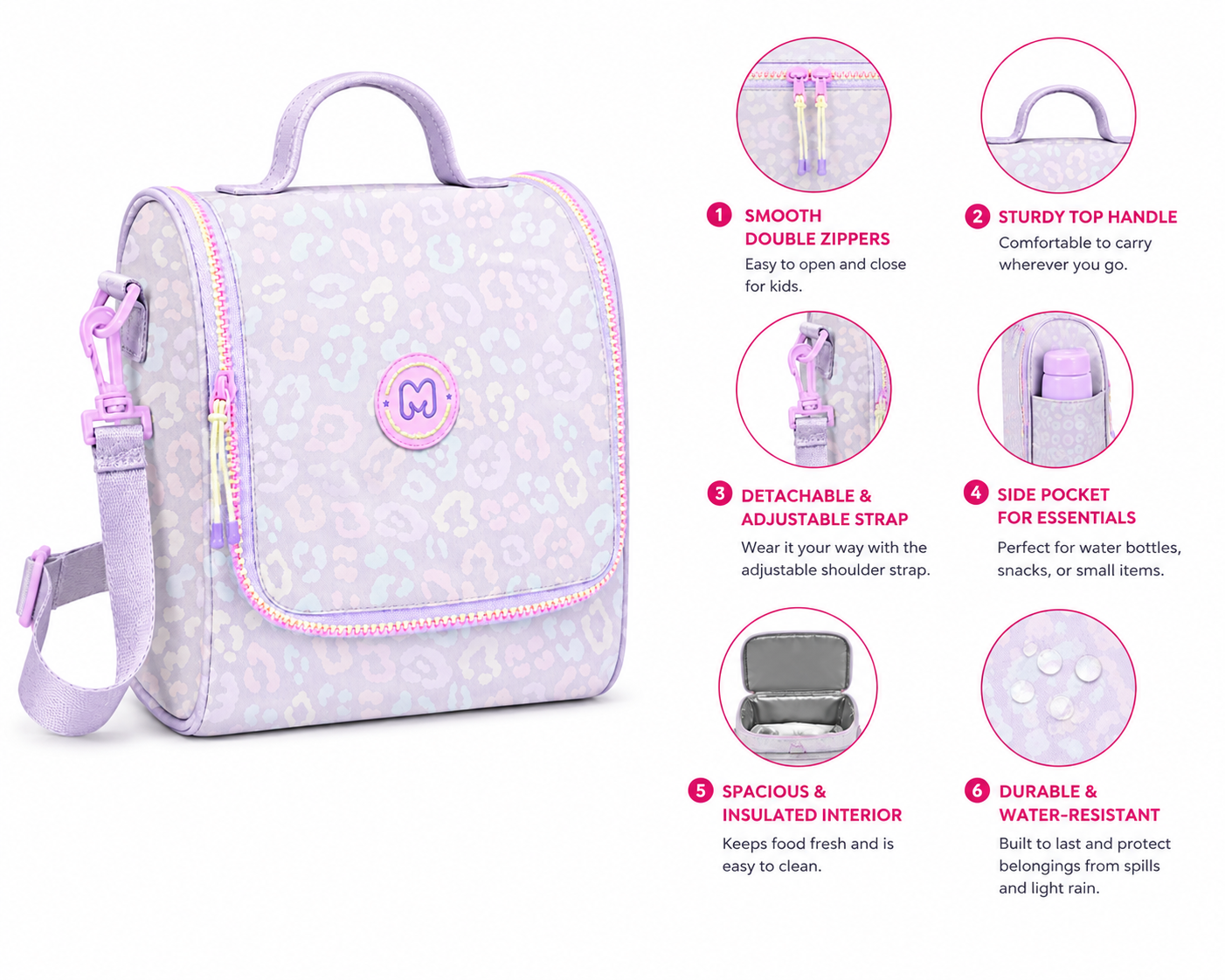 Lunch Bag Marshmallow BUBBLEGUM 66073