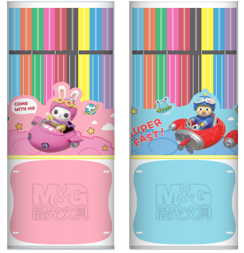 قلم ألوان مائية سداسي الشكل من إم آند جي - ٣٦ لونًا