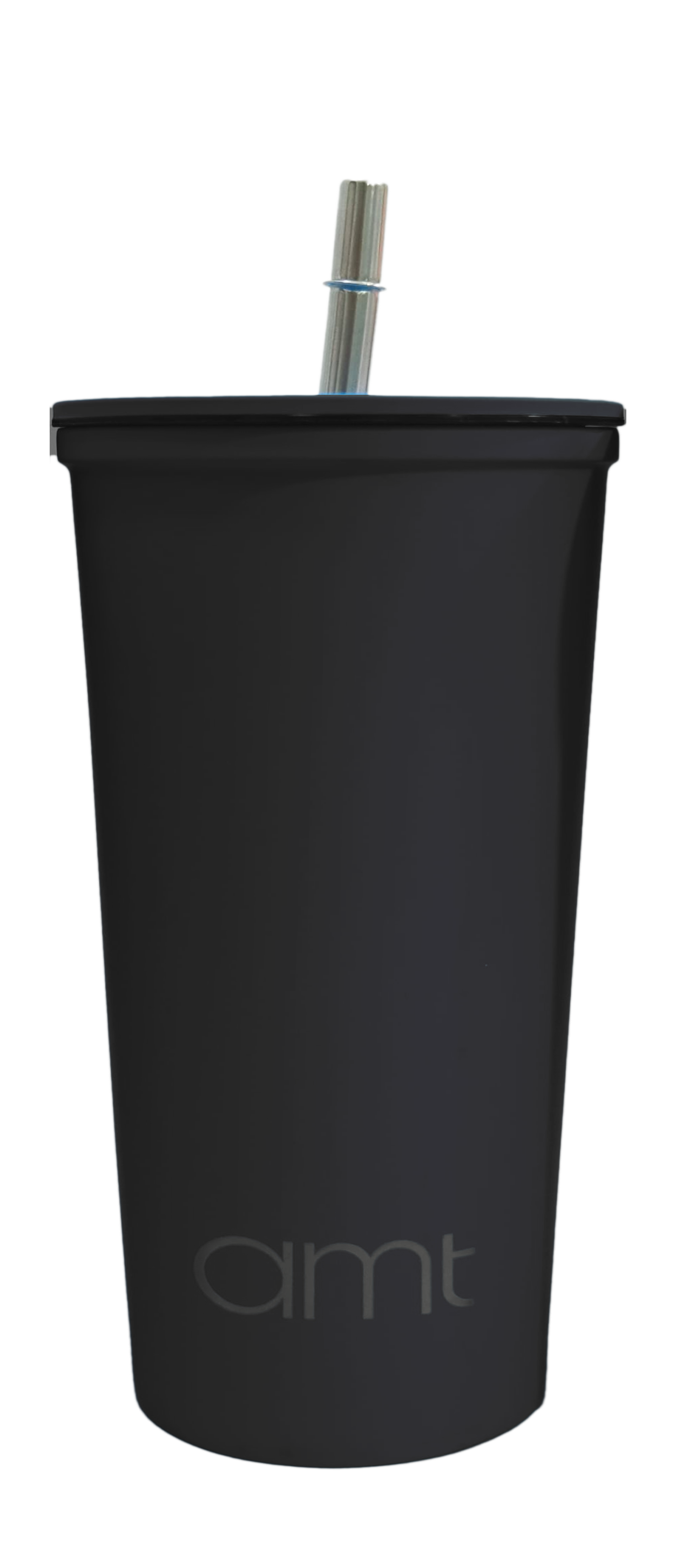 AMT Flat Glass Water Bottle Black UN-M05630A (630ml)