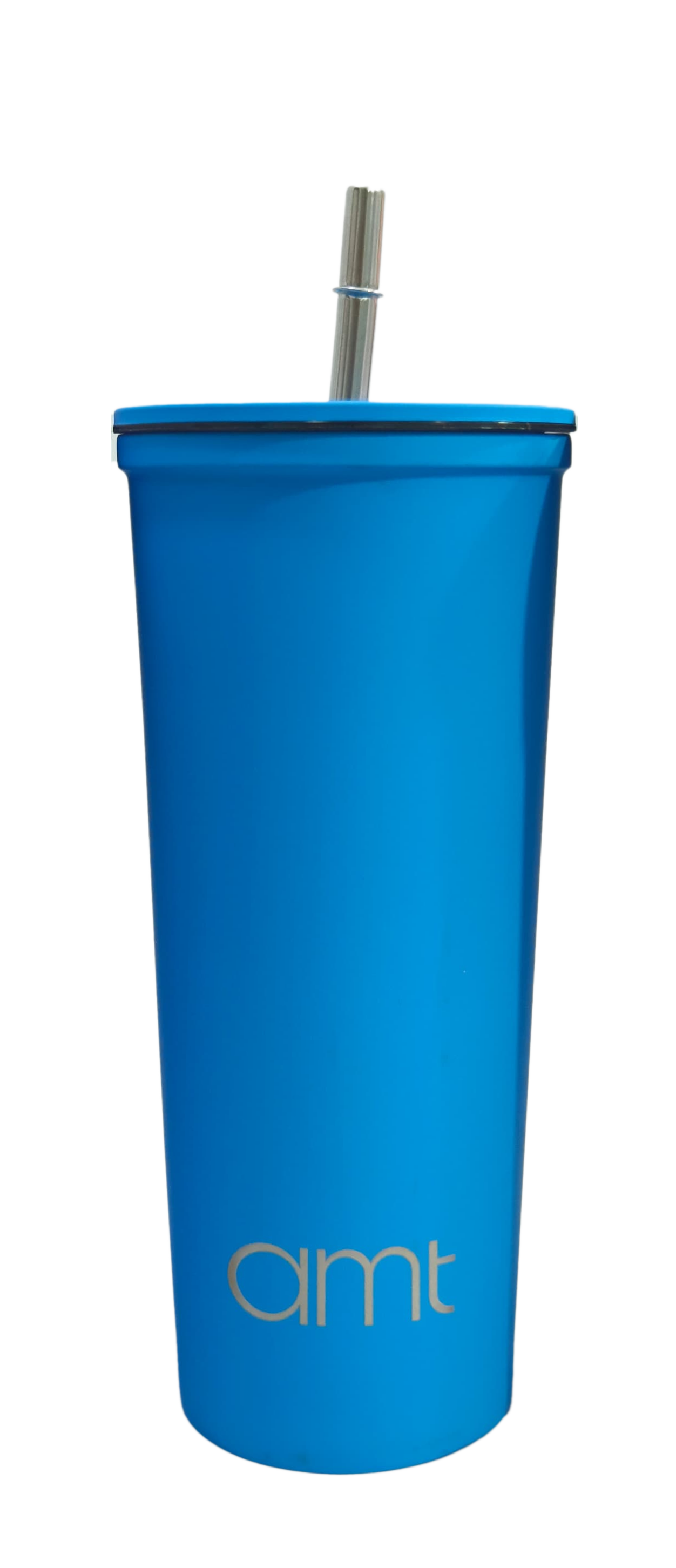 AMT Insulated Flat Glass Water Bottle Blue UN-M05630A (630ml)