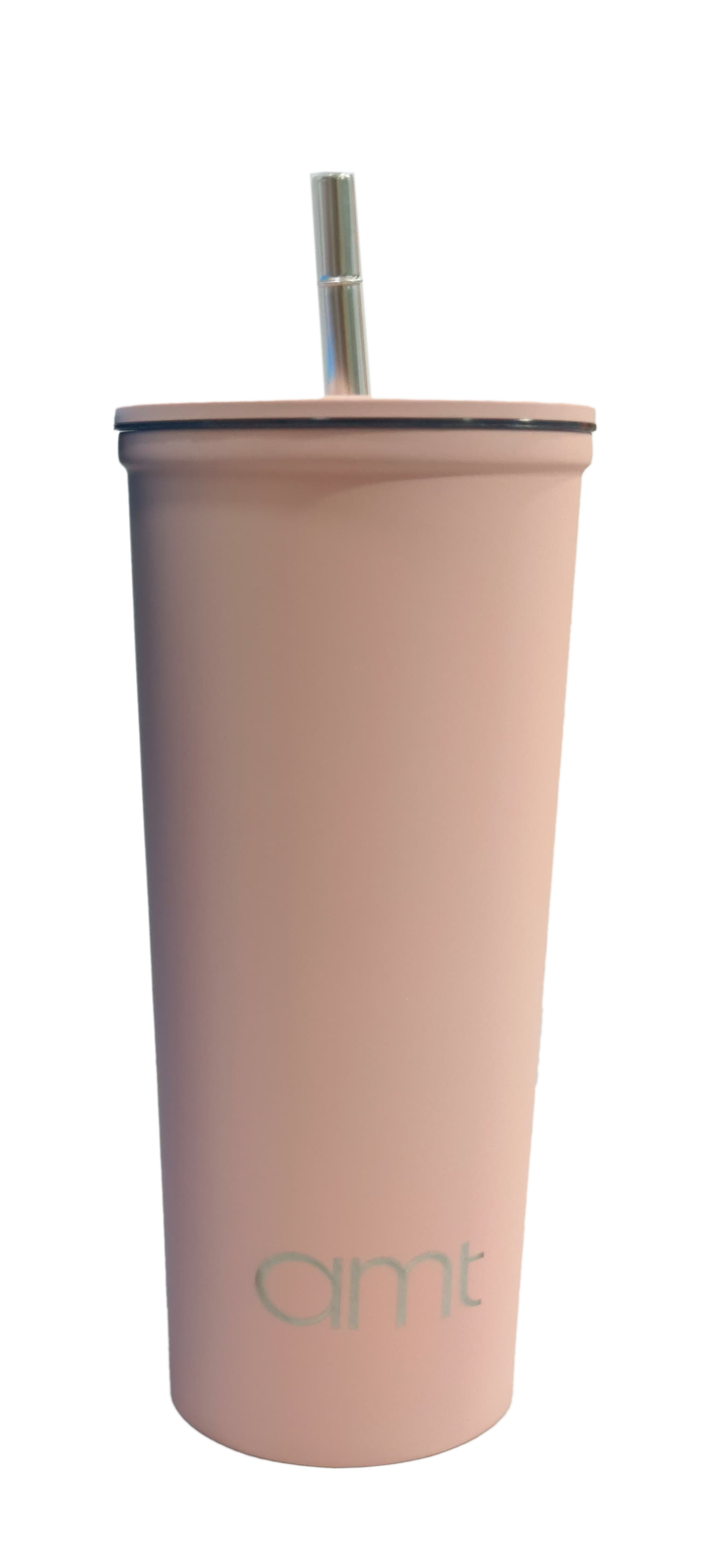 AMT Insulated Flat Glass Water Bottle Pinkl UN-M05630A (630ml)