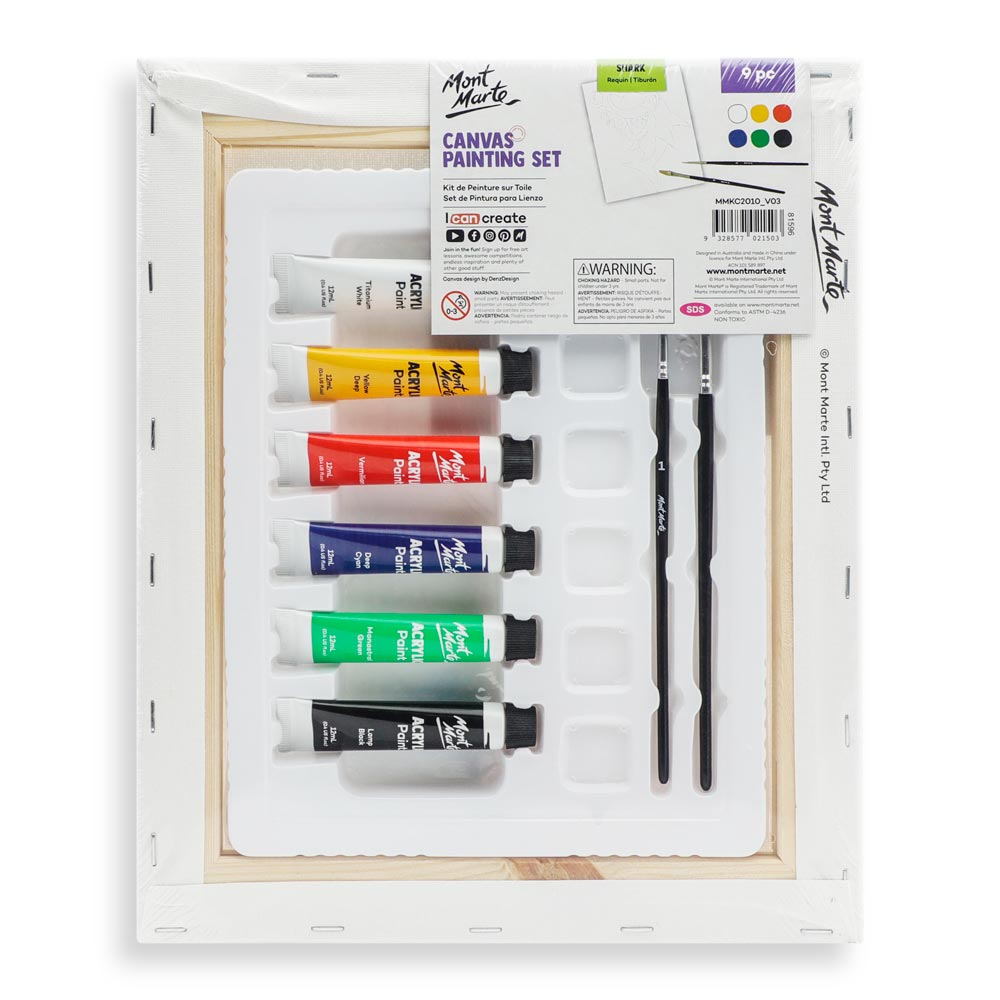 Kids Paint Me Set 10pc - Shark