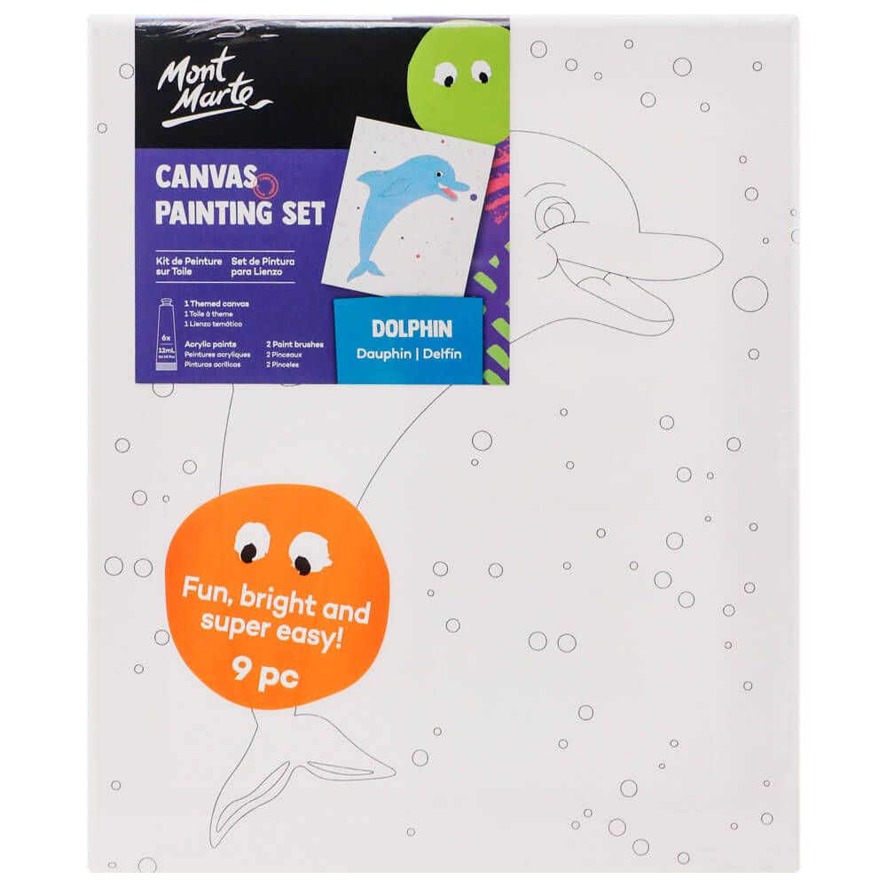Kids Paint Me Set 10pc - Dolphin