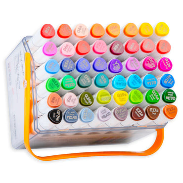 MM Double-Ended Art Markers in case 48pc