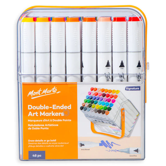 MM Double-Ended Art Markers in case 48pc