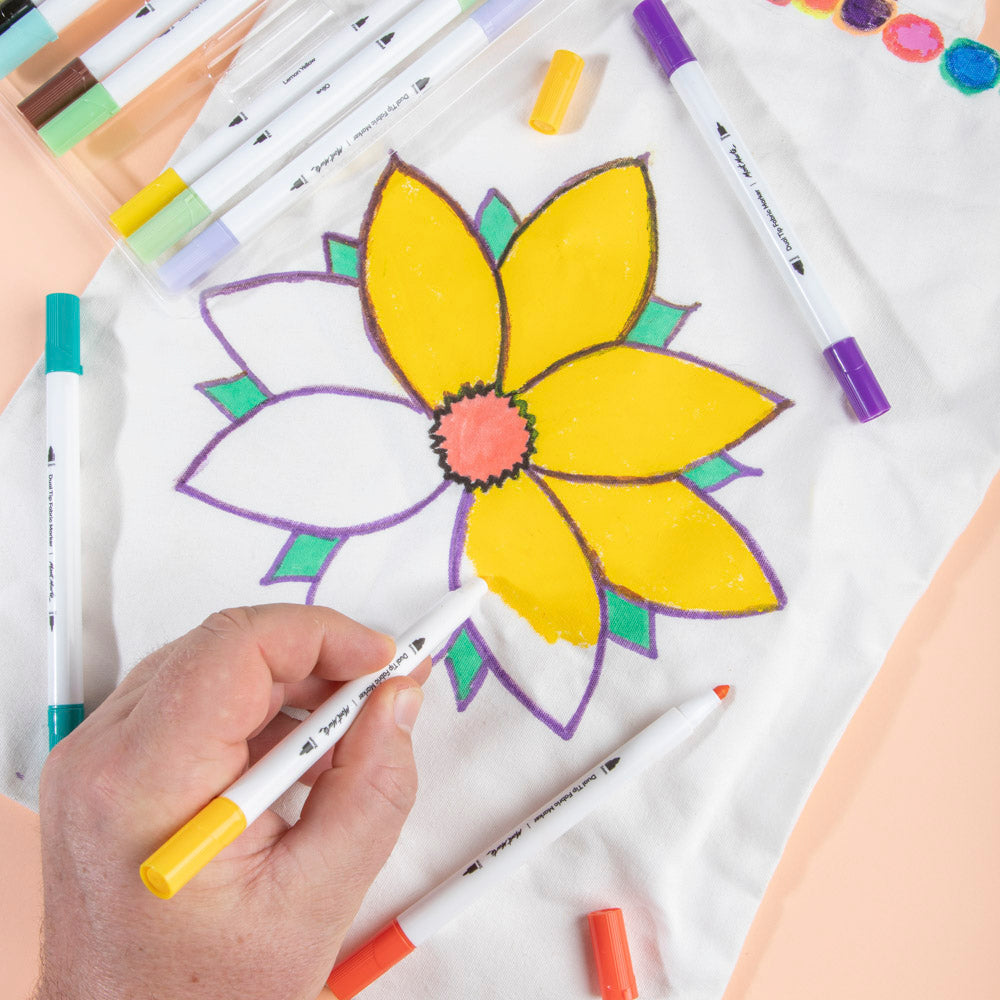 MM Dual Tip Fabric Markers 24pc