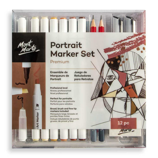 MM Portrait Alcohol Marker Set 12pc