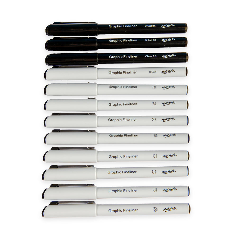 MM Technical Drawing Pens 12pc