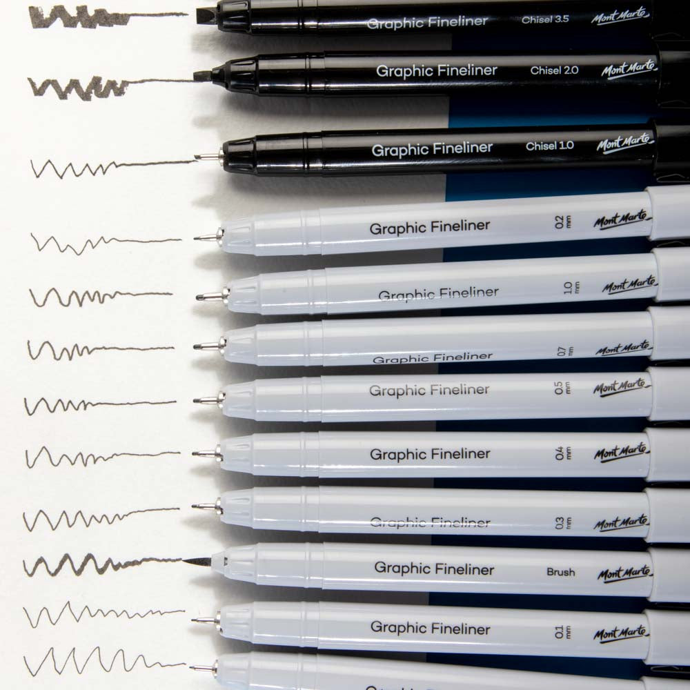 MM Technical Drawing Pens 12pc