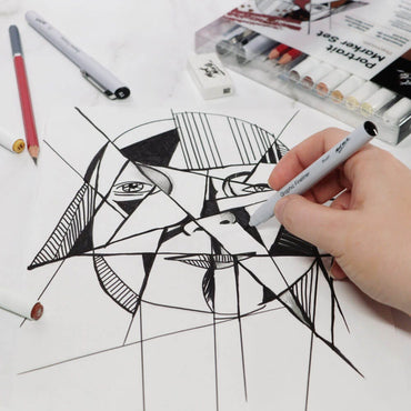 MM Portrait Alcohol Marker Set 12pc