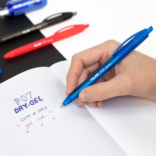 Blue ballpoint pen Milan pressure