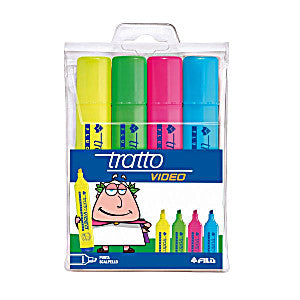 Highlighter pen 4 colors Tratto