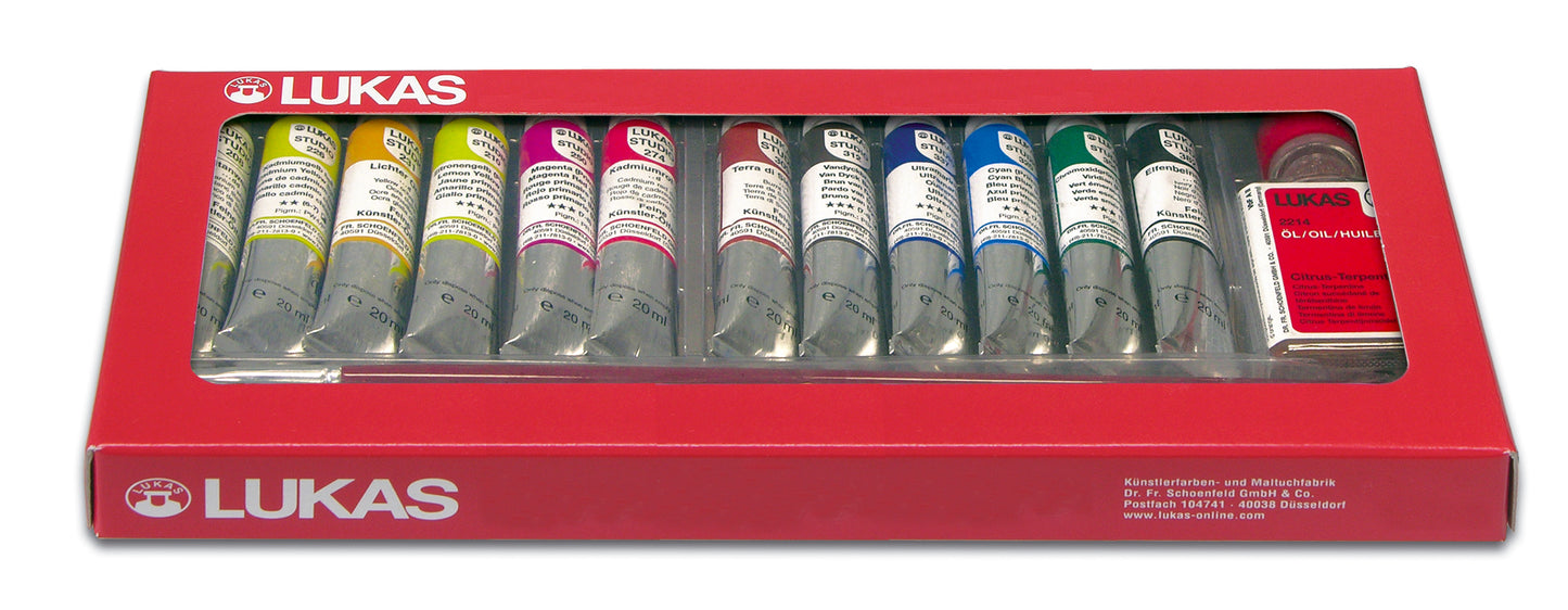 Lukas Studio Oil Paint Set 16 Pcs