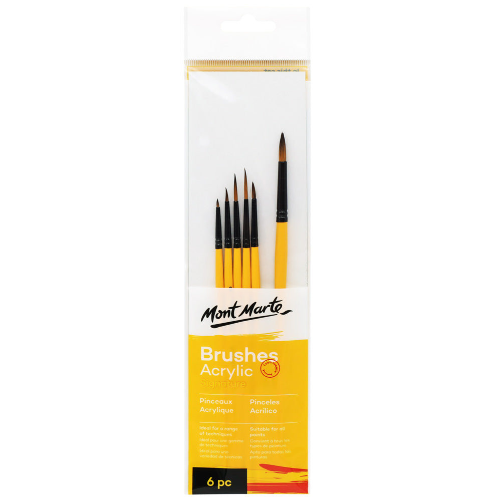 Acrylic Brushes Signature 6pc