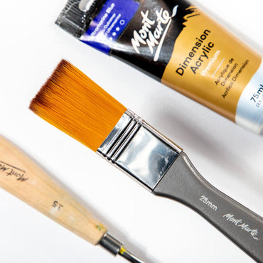 فرشاة الفنان الأكريليك الفاخرة تاكلون مسطحة عريضة 25 ملم