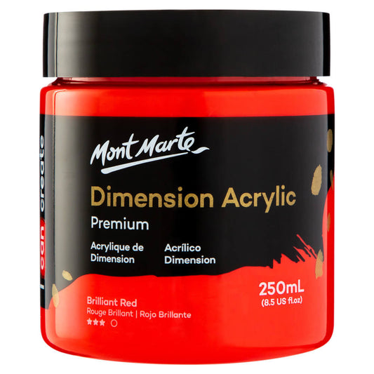 Dimension Acrylic Premium 250ml (8.5 US fl.oz) - Brilliant Red