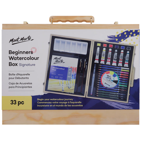 Beginners Watercolour Box Signature 33pc