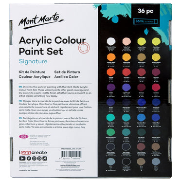 Acrylic Colour Paint Set Signature 36pc x 36ml (1.2oz)