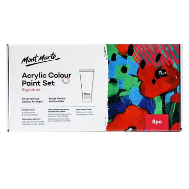 Acrylic Colour Paint Set Signature 8pc x 75