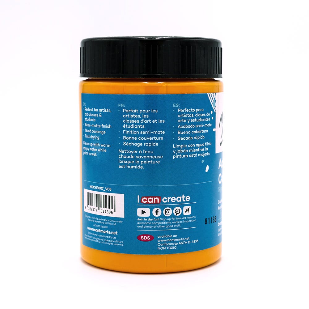 طلاء أكريليك سيجنتشر 300 مل (10.1 أونصة سائلة أمريكية) - برتقالي أصفر