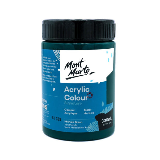 Acrylic Colour Paint Signature 300ml (10.1 US fl.oz) - Phthalo Green