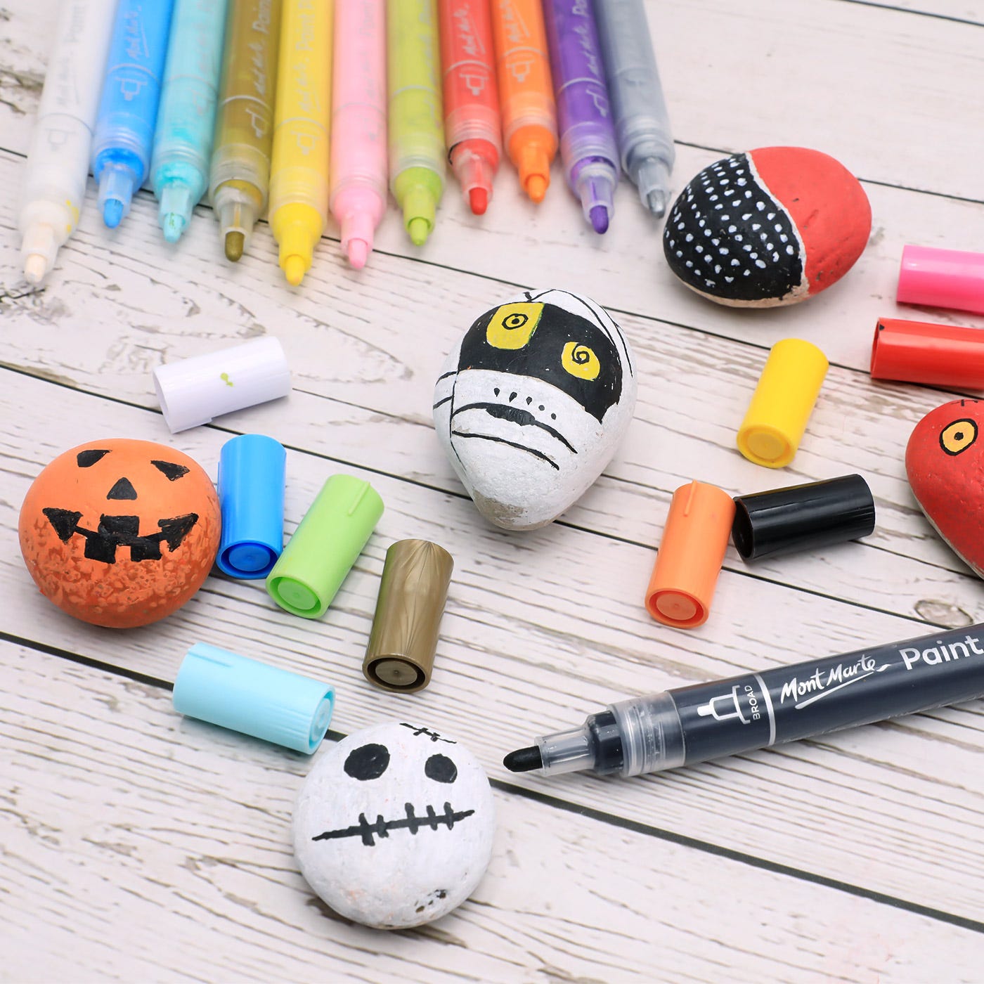 أقلام طلاء أكريليك سيجنتشر ذات طرف عريض، 12 قطعة