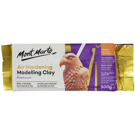 Air Hardening Modelling Clay Premium - Terracotta 500g (1.1lb)