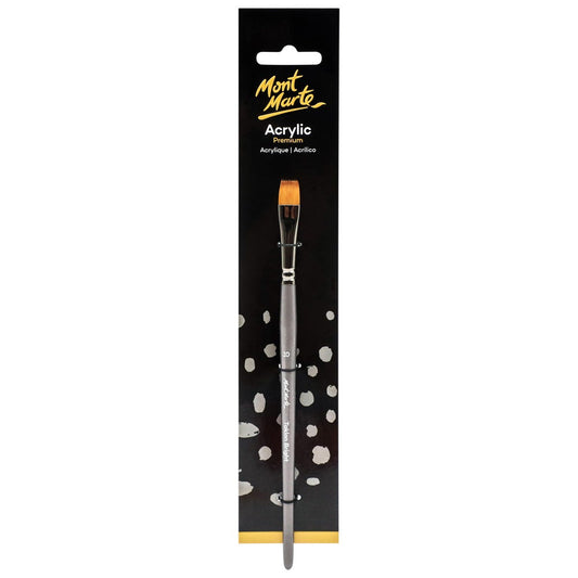 Artist Acrylic Brush Premium Taklon Short Bright 10