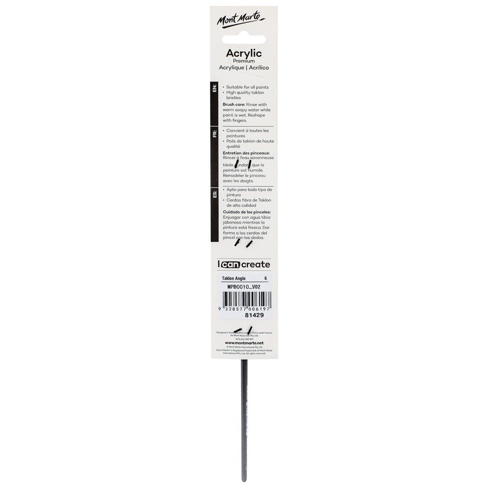 Artist Brush Premium Taklon Angle 6