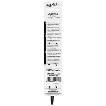 Artist Brush Premium Taklon Bright Short 20