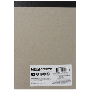Black Paper Sketch Pad Signature 140gsm A5 25 Sheet