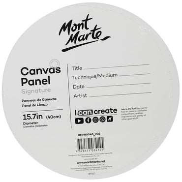 Canvas Panel Round Signature 1pc 40cm (15.7in)