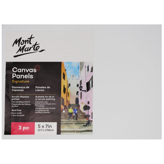 Canvas Panels Signature 3pc 12.7 x 17.8cm (5 x 7in)