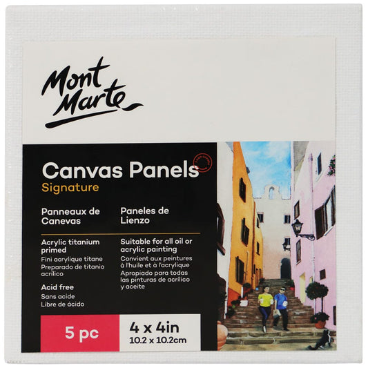 Canvas Panels Signature Pack 5 10.2 x 10.2cm (4 x 4in)