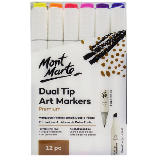 Dual Tip Art Markers Premium 12pc