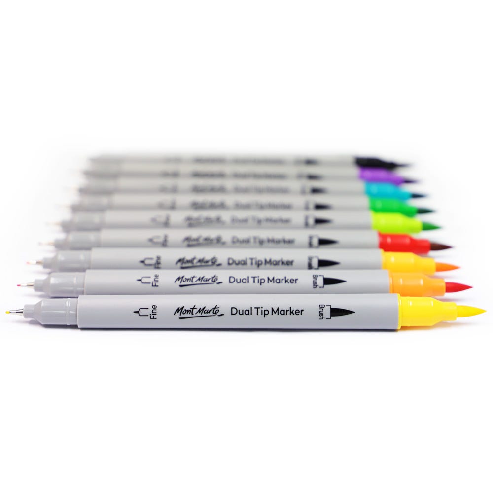 Dual Tip Brush/Fineliners Signature 48pc