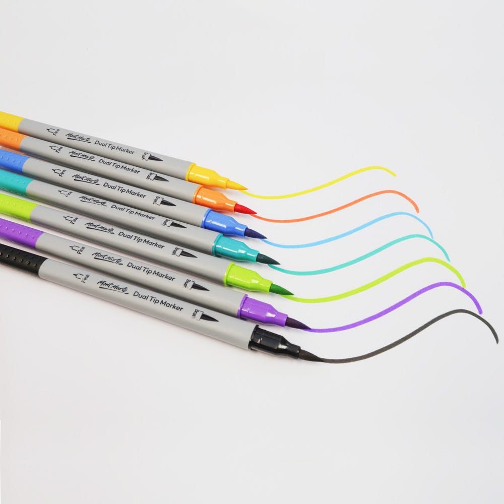 Dual Tip Brush/Fineliners Signature 48pc