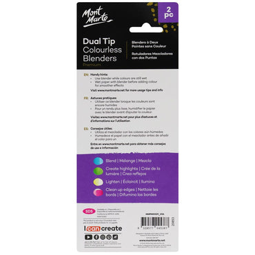 Dual Tip Colourless Blenders Premium 2pc