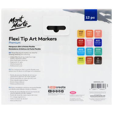 Flexi Tip Premium Art Markers 12pc