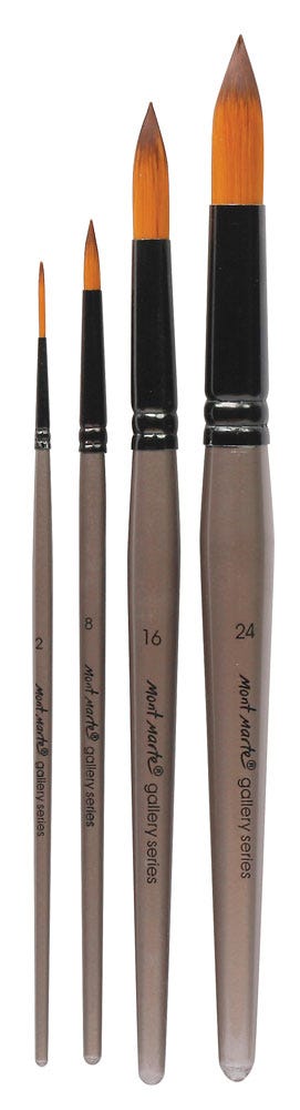 Gallery Series Brush Set Acrylic 4pc
