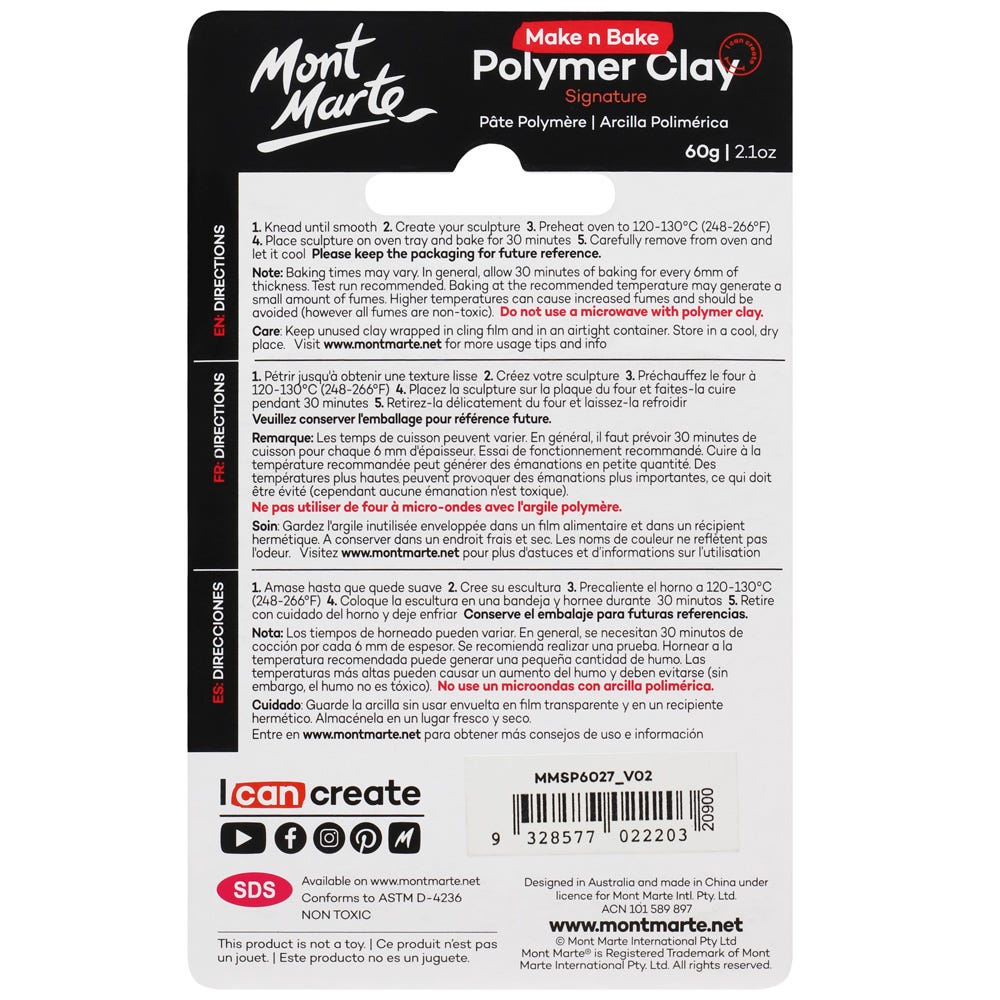 Make n Bake Polymer Clay Signature 60g (2.1oz) - Sky Blue