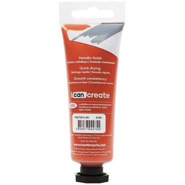 Metallic Acrylic Paint Premium 50ml (1.7 US fl.oz) Tube - Copper